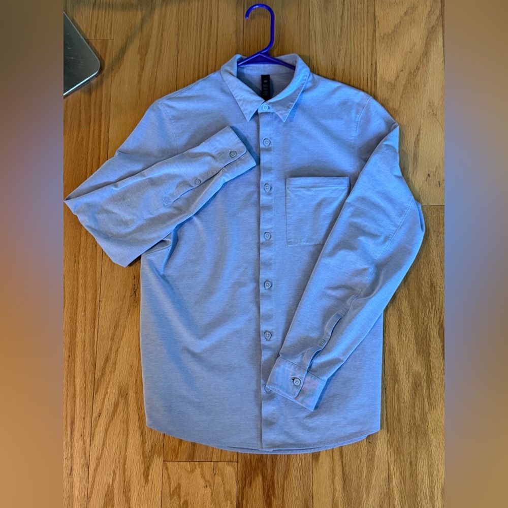 lululemon athletica Blue Casual Button Down Shirt